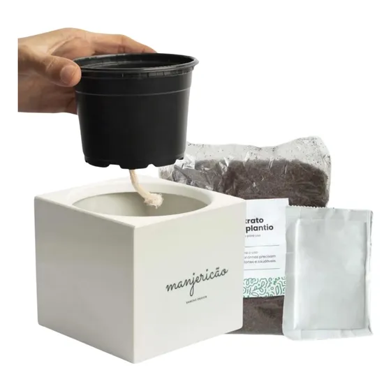 Kit Mini Plantio Ecologico Vaso Inteligente Temperos Broto