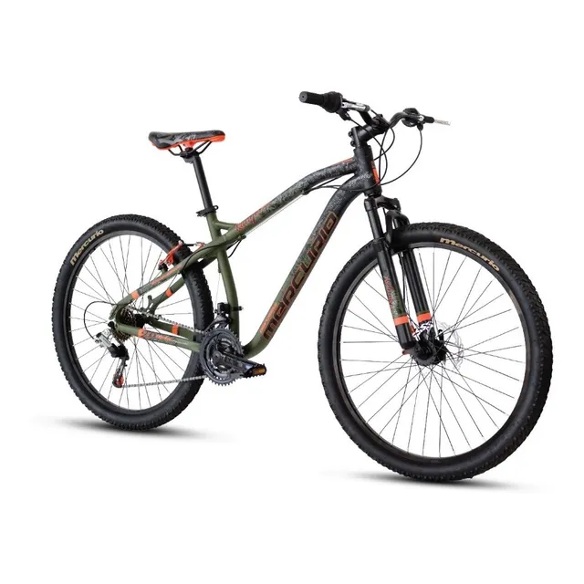 Bicicleta De Montaña Mercurio Ranger Rodada 26,21 Velocidade Color Verde militar/Negro