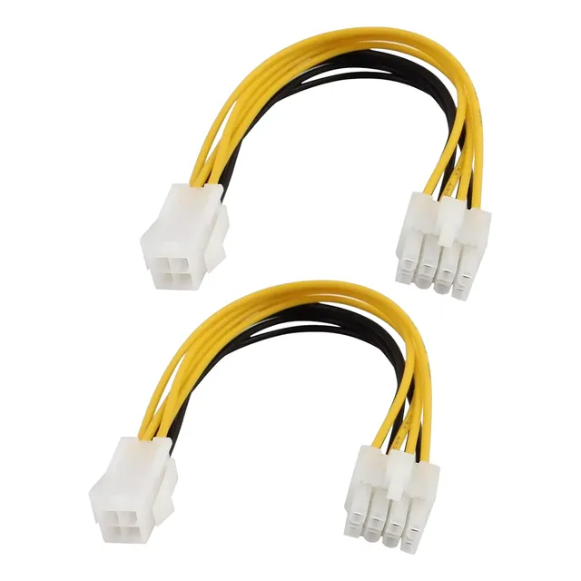 2pcscable Adaptador Atx De 12 V De 4 Pines A 8 Pines Paracpu