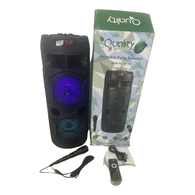 Parlante Torre Cilindro 7000w Bluetooth Recargable
