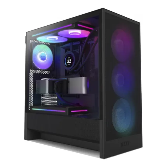 Gabinete Gamer Nzxt H5 Flow Rgb, Vidro Temperado, Eatx, Sem