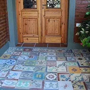 Pisos Calcareos Con Dibujos Mix De Varios Motivos 20x20 M2