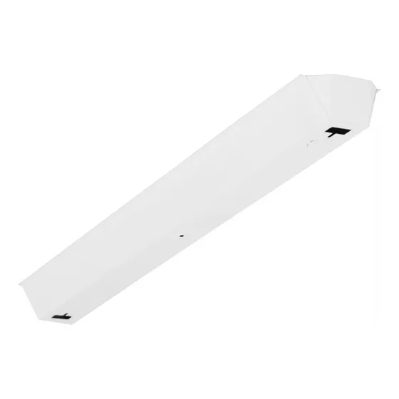 4 Peças - Luminaria Calha Sobrepor 1 X 40w Branca P/ Lâmpada