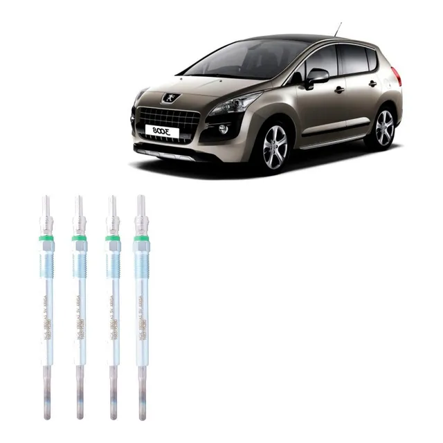 Set 4 Bujia Incandescente Para Peugeot 3008 1.6 Dv6te 10-14