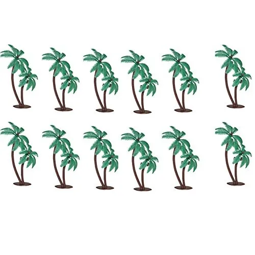 Palmeras Cocos Torta / Cupcake Toppers - 12 Piezas Suministr