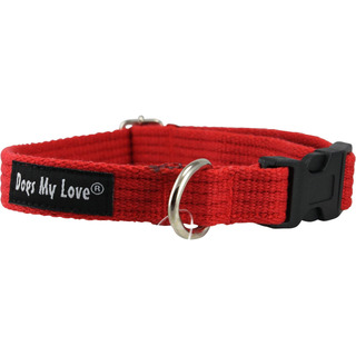 Collar De Perro Ajustable De Algodón 4 Tamaños Rojo (pequeño Collar De Perro Ajustable De Algodón 4 Tamaños Rojo (pequeño