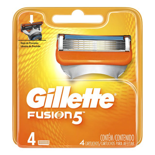 Carga Para Aparelho De Barbear Fusion5 4 Unidades Gillette Carga Para Aparelho De Barbear Fusion5 4 Unidades Gillette