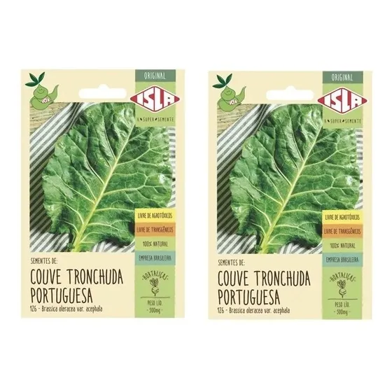 2x Sementes De Couve Tronchuda Portuguesa