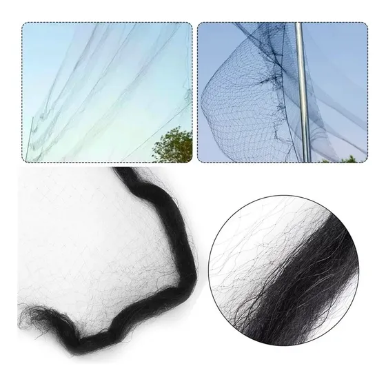 Rede Proteção C 6x3m Pássaros E Morcegos 10mm Náilon