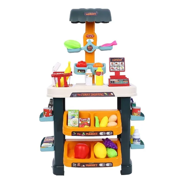 Supermercado De Juguete Minimarket 82cm 47pcs Con Accesorios