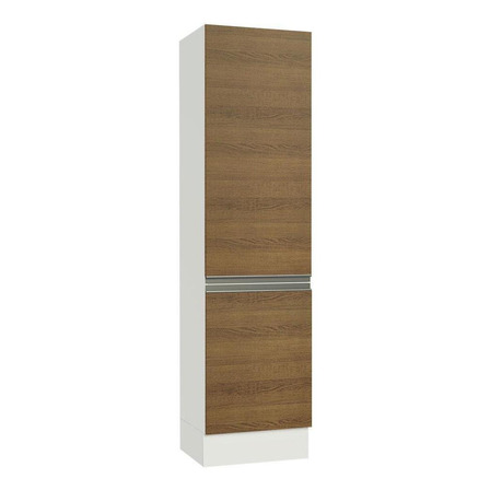 Paneleiro Madesa Smart 100% Mdf 2 Portas - Branco/rustic Cor Branco Paneleiro Madesa Smart 100% Mdf 2 Portas - Branco/rustic Cor Branco