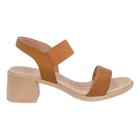 Sandália Feminina Palmilha Massageadora Usaflex Macia Salto