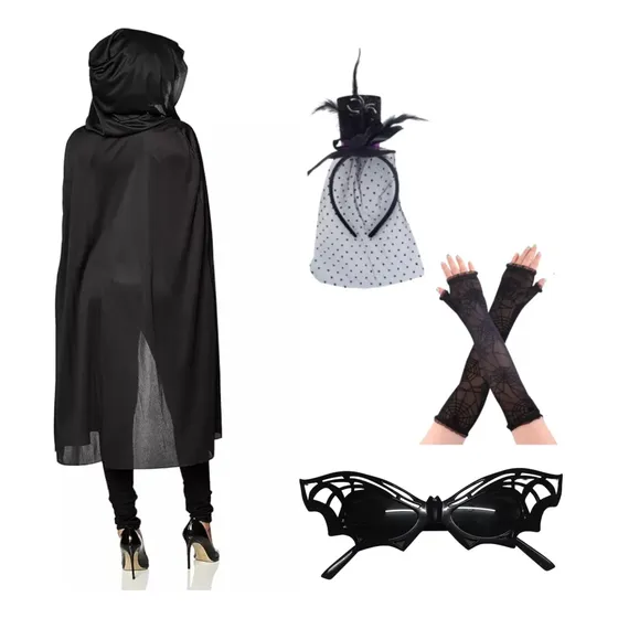 Kit Mujer Araña Disfraz Adulto Halloween Noche De Brujas