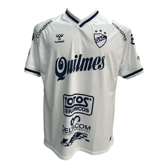 Camiseta De Quilmes Titular 2025 Hummel Blanca