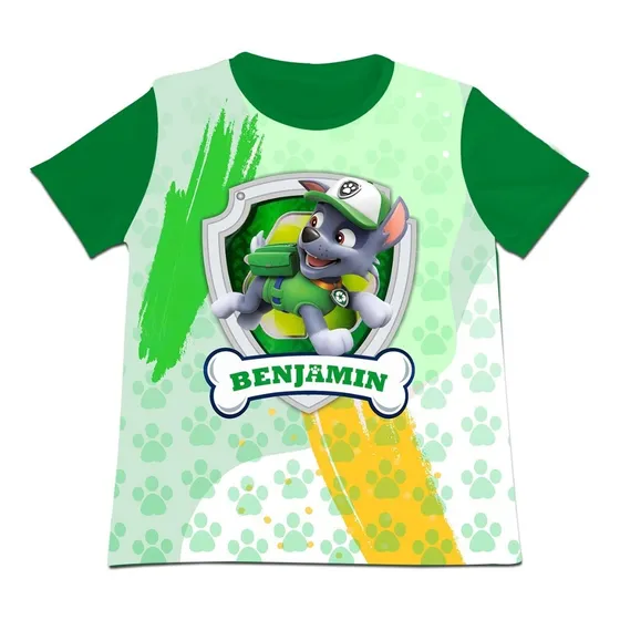 Franela Camisa Niño Paw Patrol Patrulla Canina En Poliester