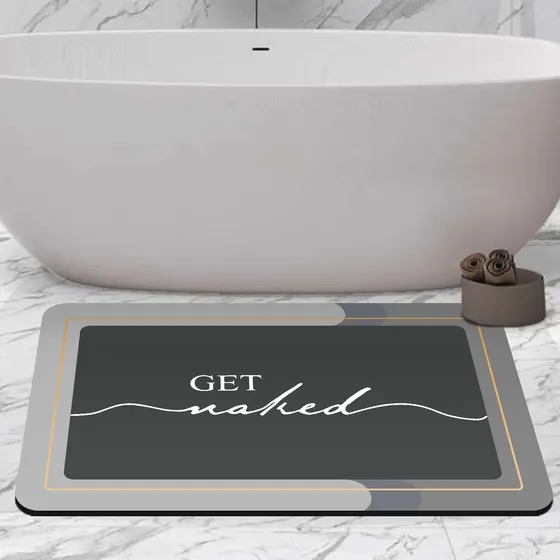 Tapete Baño Para «get Naked» Secado Rapido 15.7 X 23.6 