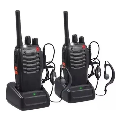 2 Radios Portatil Baofeng Uhf Modelo Bf888s Con Manos Libre