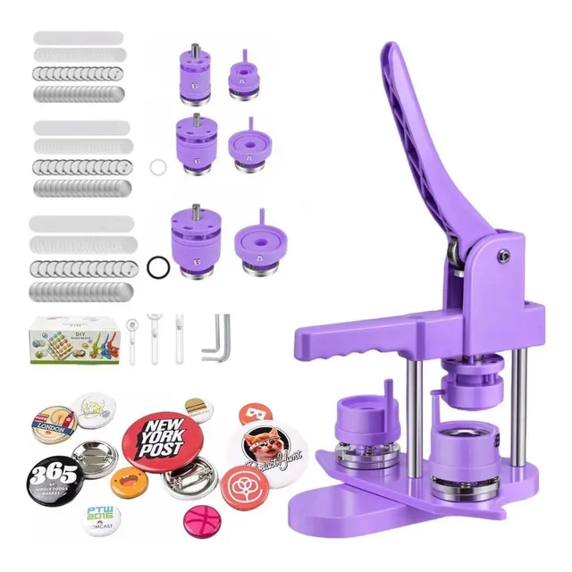 Maquina Para Hacer Pines Y Botones 25mm+32mm+58mm Set 300pcs