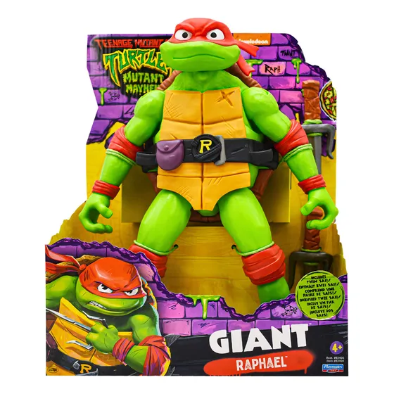 Tortugas Ninja Mutant Mayhem Raphael Gigante 30cm Playmates