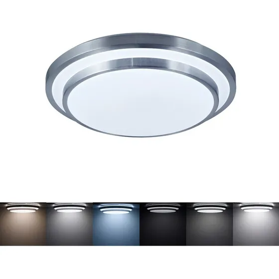 Plafon Led Control Remoto 40w Mara 40cm 3tonos Dimerizable F Estructura Blanco
