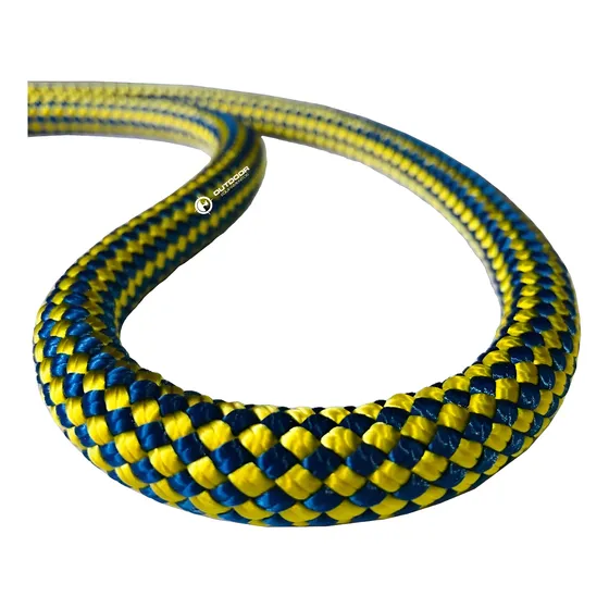 Corda Semi Estática 10mm X 50m  Harpia Azul E Amarela