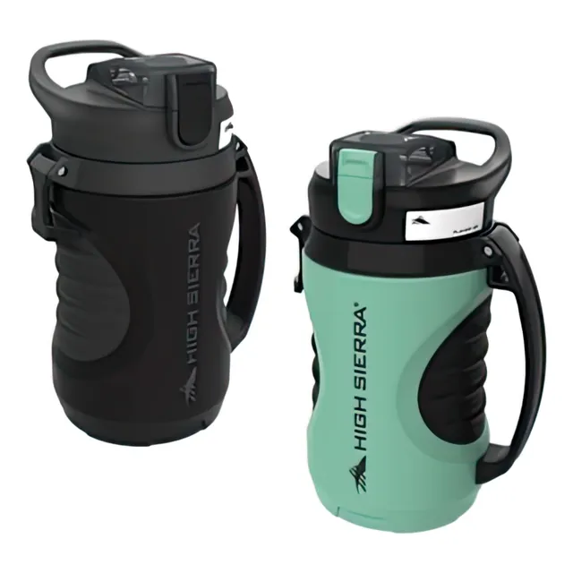 Set Termo Jarra Deportiva 2 Pzs 1.9l High Sierra Negro Verde