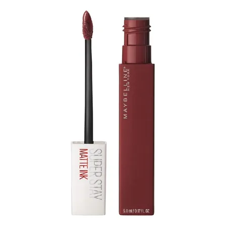 Maybelline Labial Líquido Superstay Matte Ink 5ml, Dura Hasta 16h, Alta Pigmentación, No Transfiere