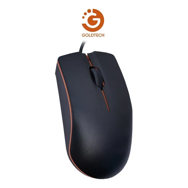 Mouse Negro Optico Usb Goldtech En Caja 