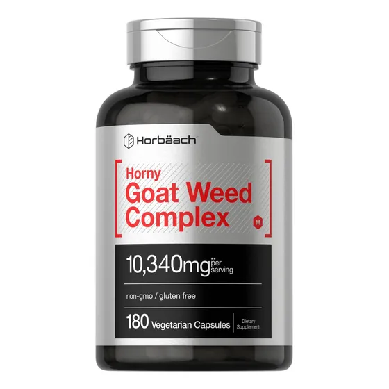 Suplemento Horbaach Horny Goat Weed Complex 180 Cápsulas