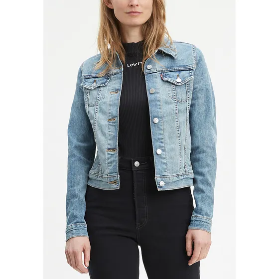Casaca Mujer Lisa Botones Azul Levis 29945-0012