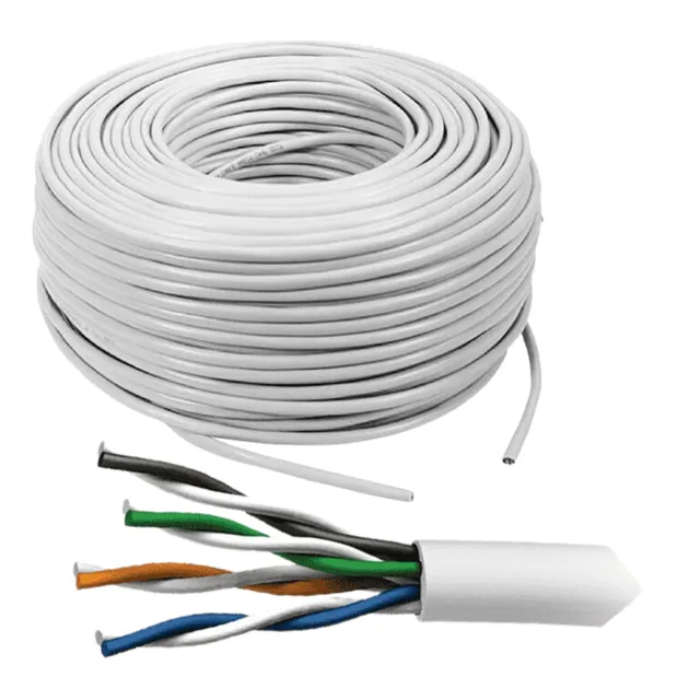 Cable De Red Utp Cat 5e Interior 100 Metros Cámaras Redes