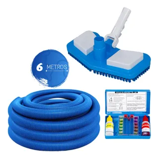 Aspirador Para Piscina Com Mangueira E Estojo De Teste Ph Aspirador Para Piscina Com Mangueira E Estojo De Teste Ph