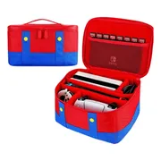 Estuche Funda Para Nintendo Switch / Oled Accesorios Viaje  Rojo