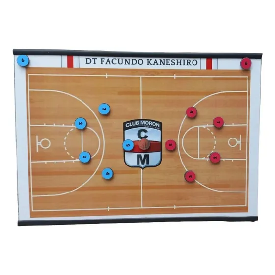 Pizarra Tactica Basquet Personalizada Magnetica Apta Fibron