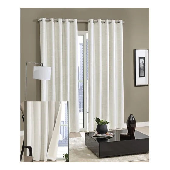 Cortina opaca Aneliza Dohler para sala de estar, 2,60 x 1,80 m, color negro