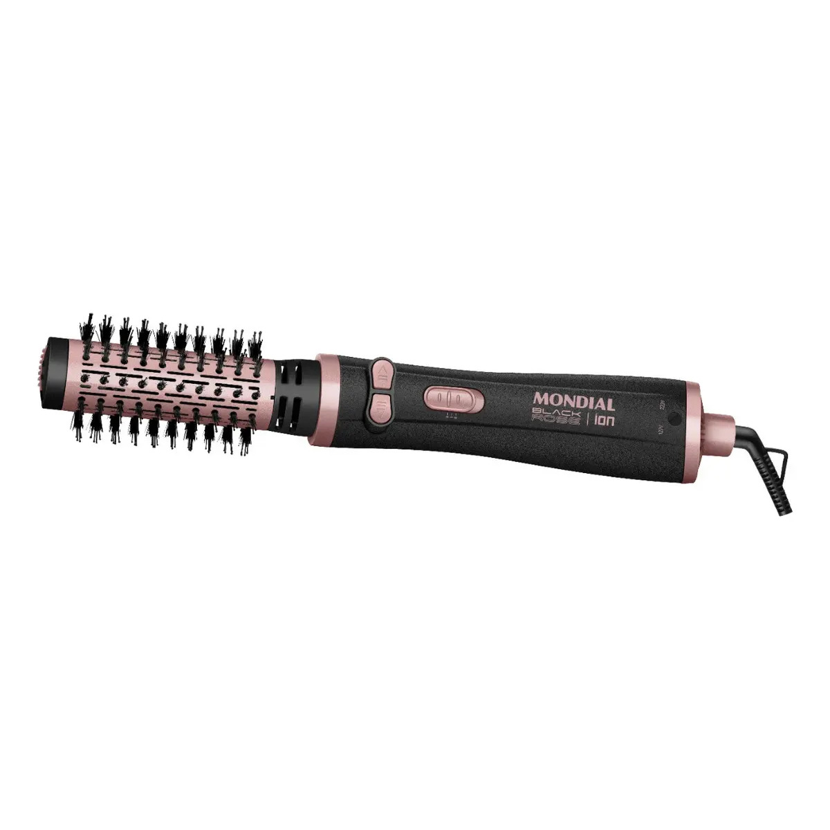 Escova Rotativa Mondial Ceramica Tourmaline Ion 3x1 Erb-01 Rosa 127/220v
