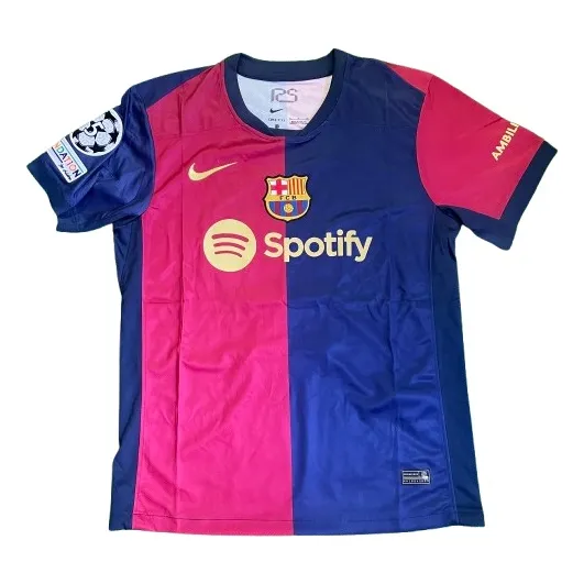 Camisa Barcelona, Parcho Uefa, Dorsal Lewandoski 24/25