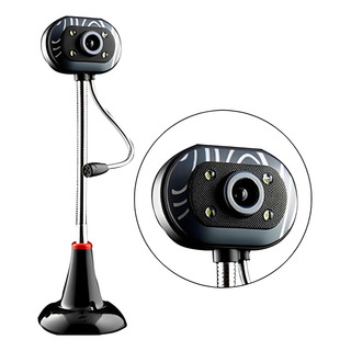 Cámara Web Full Hd Usb Con Micrófono Y Luz Led Integrada Cámara Web Full Hd Usb Con Micrófono Y Luz Led Integrada