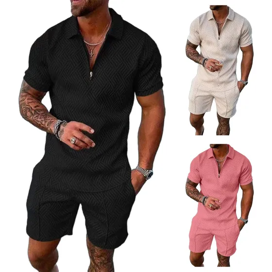 Conjuntos Short Hombre Polo Estampado Traje Arjen Kroos®