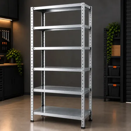 Estante Prateleira De Aço Galvanizado 6 Bandejas 198x90cm Galvanizada