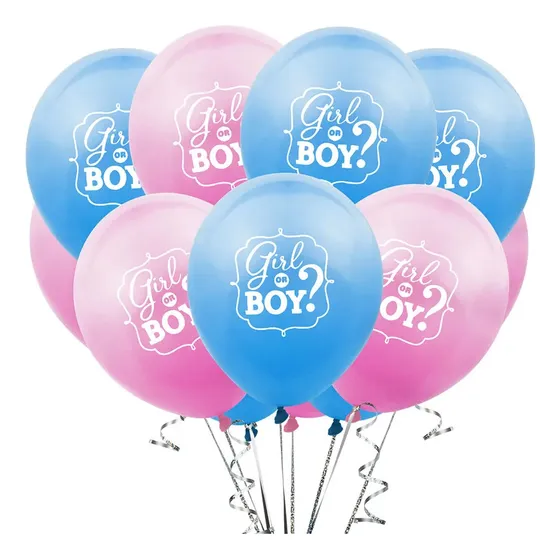 Set De Globos Revelación De Genero Baby Shower