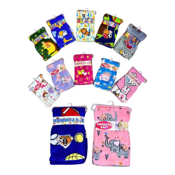 Trío De Cobijas O Manta Para Bebe ( 3 Unidades)