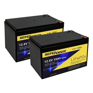 Batería De Ciclo Profundo Lifepo4 Sefepoder, 12 V, 15 Ah, Má Batería De Ciclo Profundo Lifepo4 Sefepoder, 12 V, 15 Ah, Má