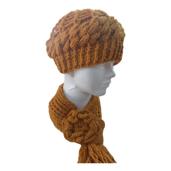 Gorro Y Bufanda Frio,tejida Crochet