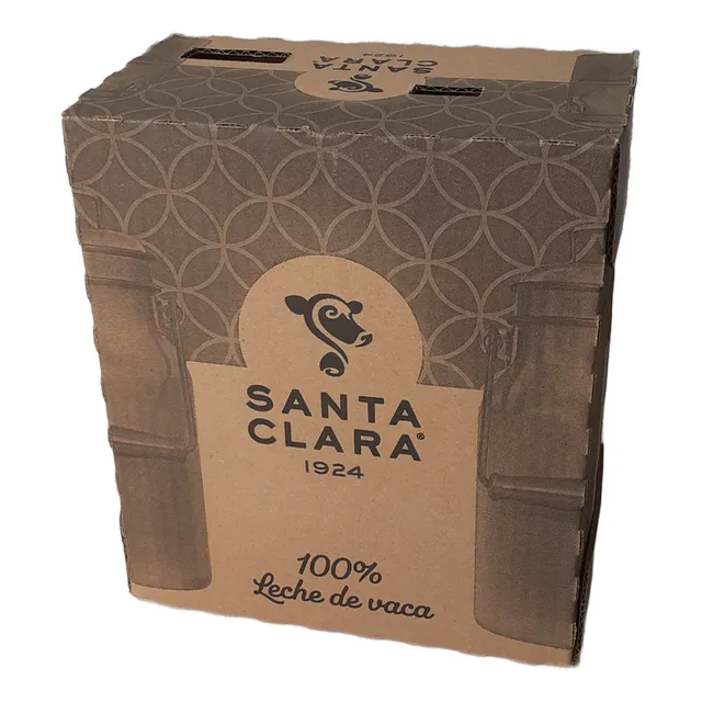 Leche Santa Clara Entera Caja Con 6 Piezas De 1 Litro C/u