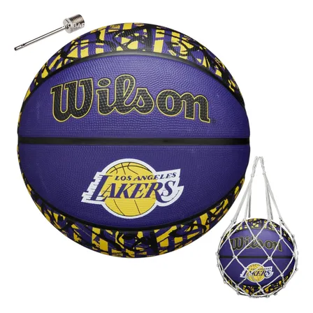 Balon Basketball Basquetbol N7 Wilson Lakers Nba Graffiti