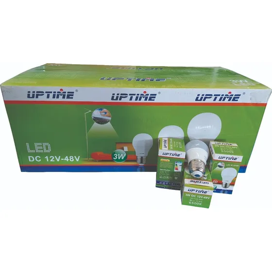 Kit 100 Lampadas Led 12volts E-27 3w Branco Frio 6500k