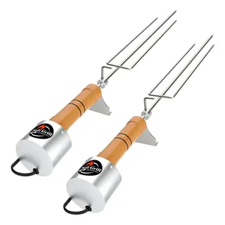 Espeto Giratorio Kit 2 Unidades Churrasco Flex Soft Grill
