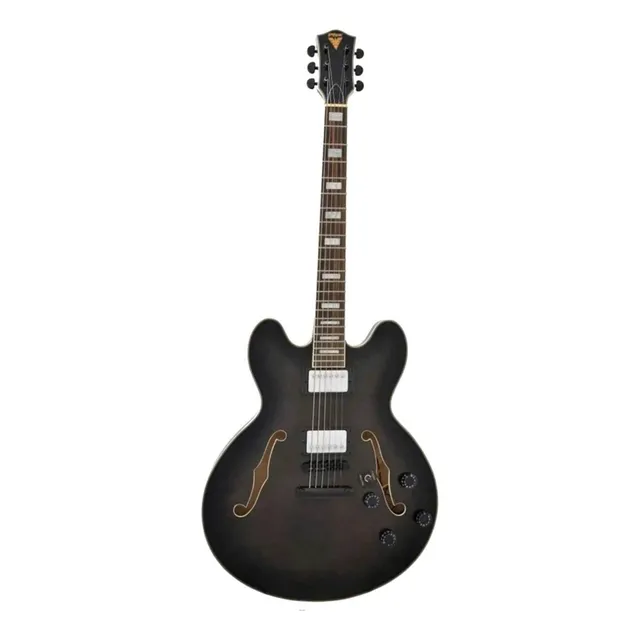 Guitarra Elétrica Phx Eclipse Ac-1 De Tília Preta Verniz Com Diapasão De Pau-rosa