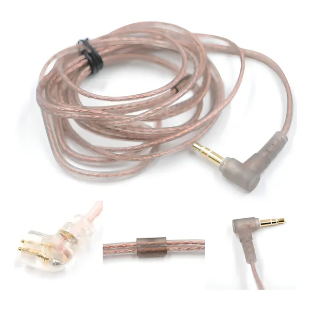 Cable Kz C Pin sin micrófono ni auriculares mod. Zsn Pro/ZS10 Pro, color dorado